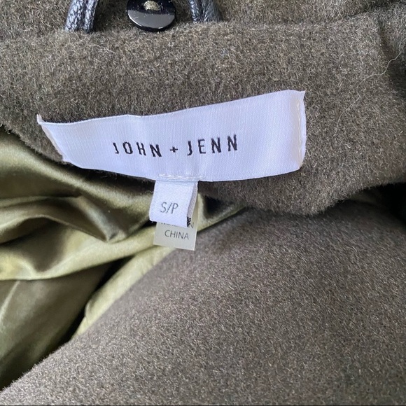 John + Jenn Women's Green Wool Blend Jacket Size Small - Picture 2 of 6